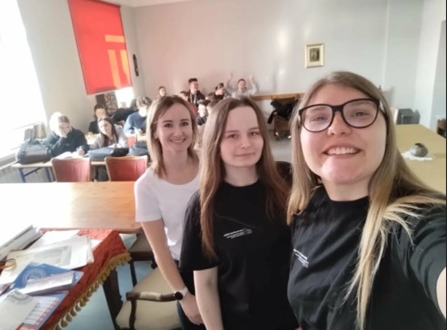Zdjęcie z działalności koła naukowego
